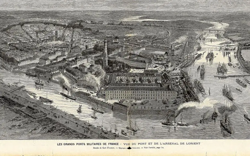 Lorient ancienne carte